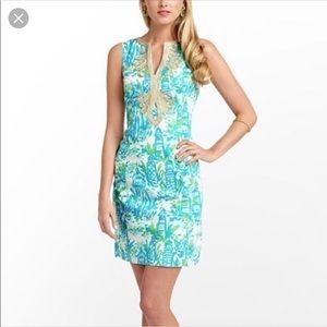 Lilly Pulitzer blue lighthouse print dress